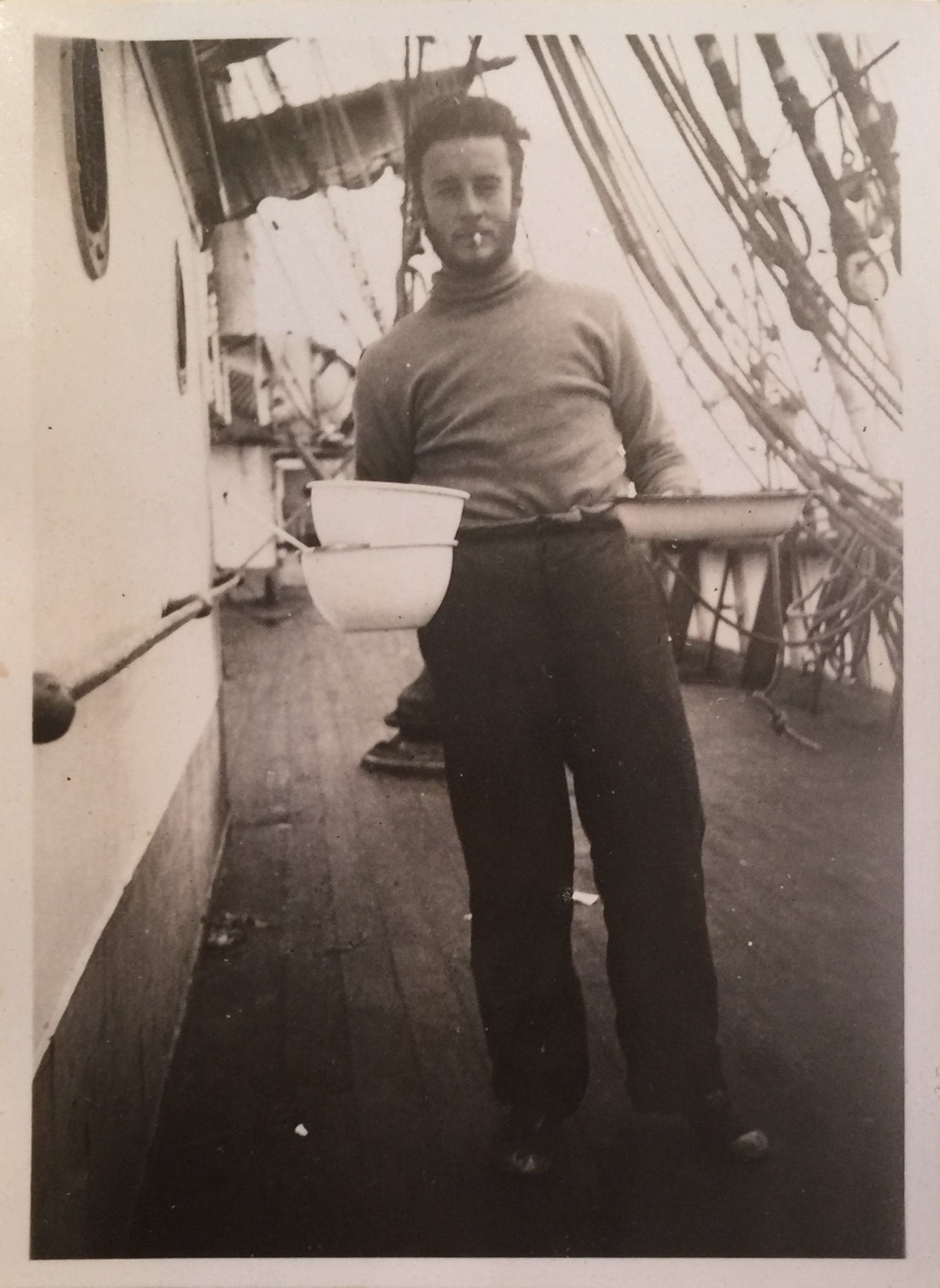 “The beginning of a Beard. I carry food for Port Watch.”