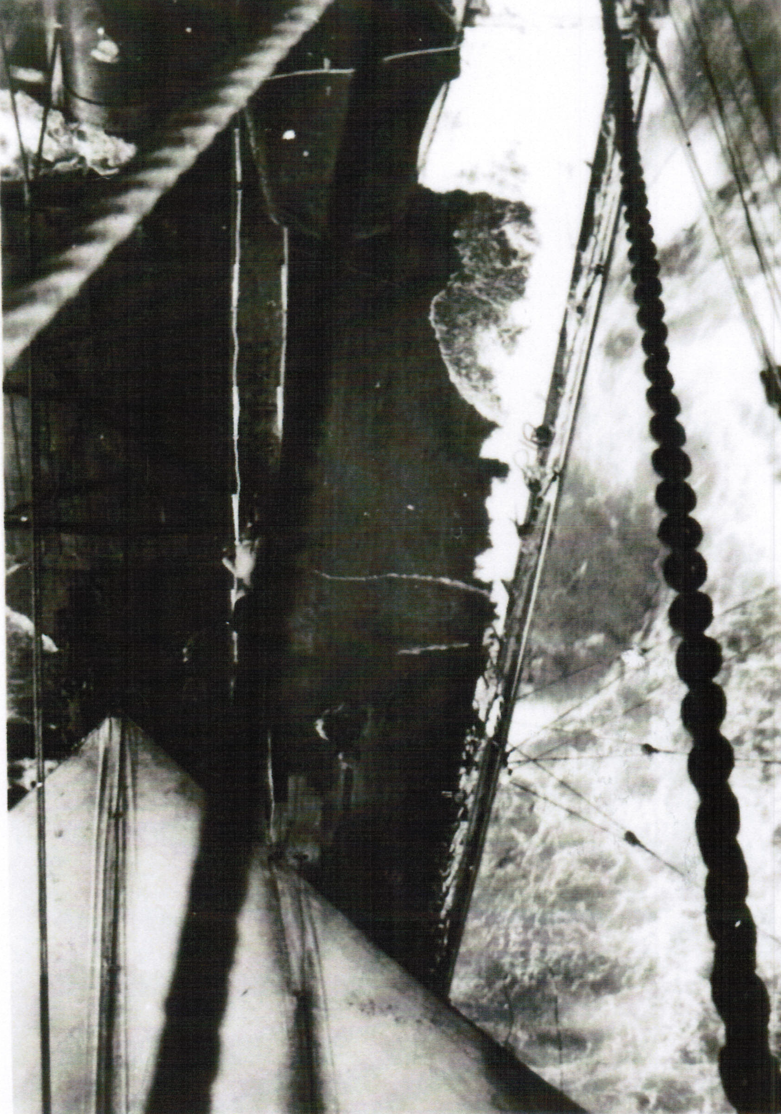 Looking down from Main Yard