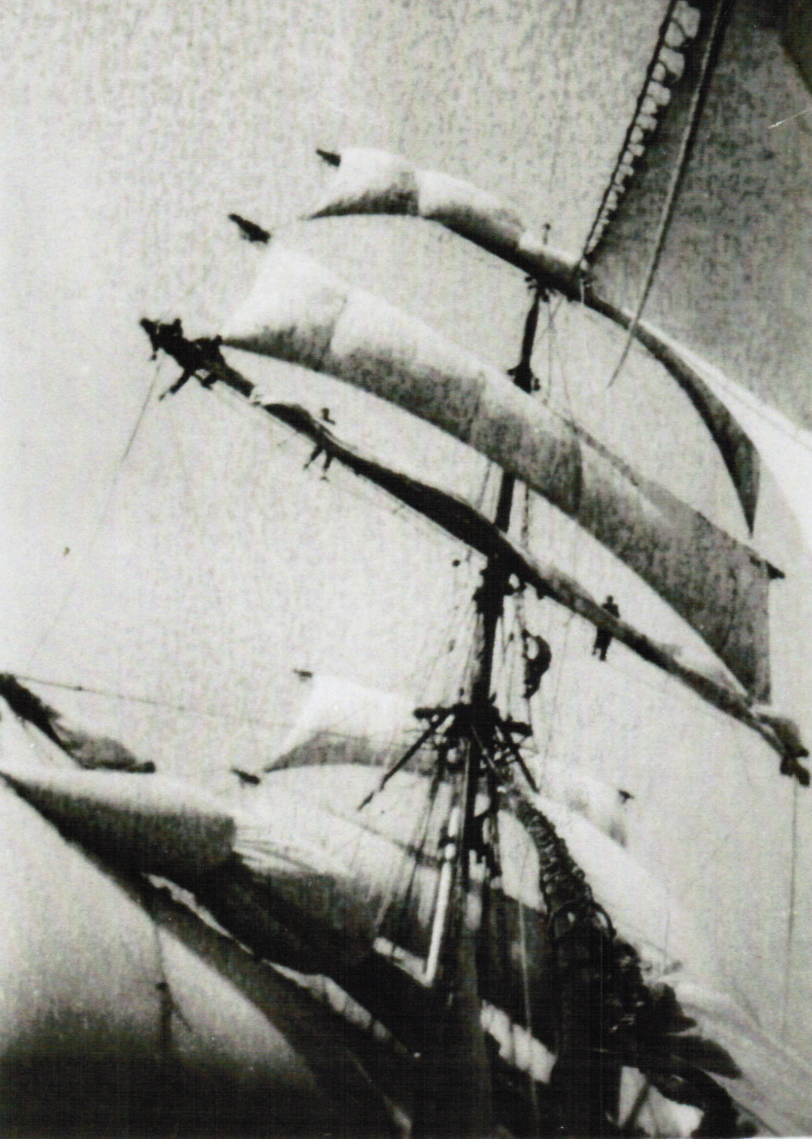 “Cutting the seizings when changing sail”