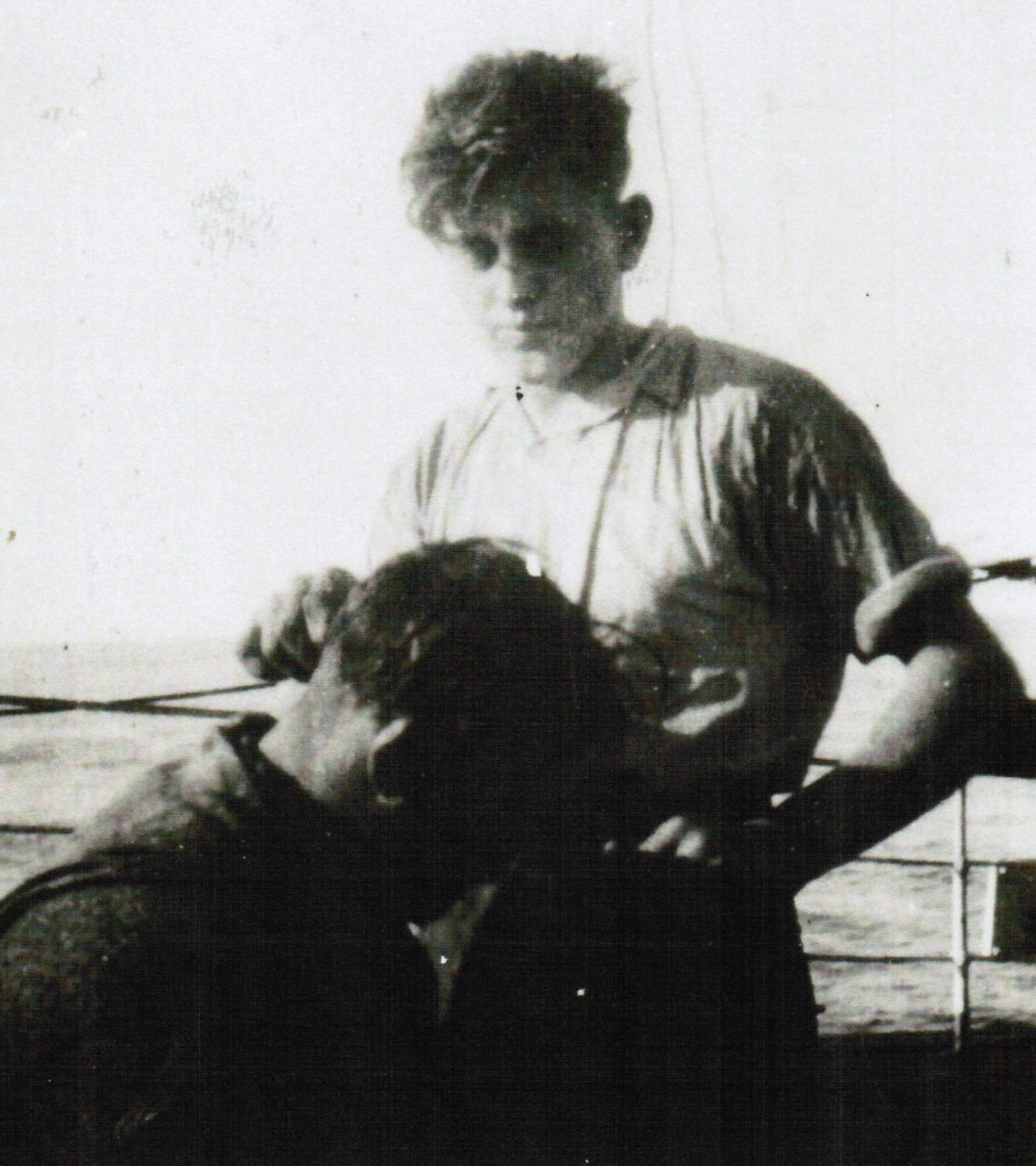 Steffan cuts Ayliffe’s hair